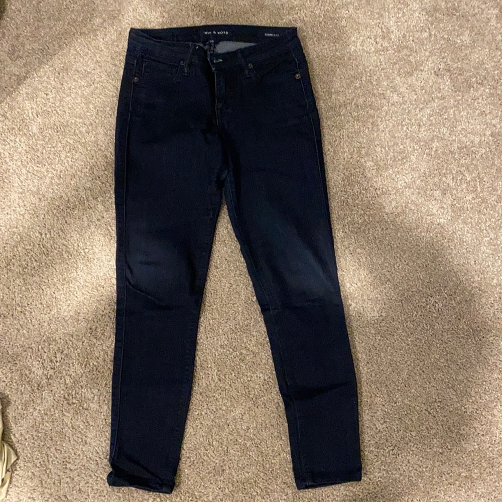 Dark indigo skinny jeans